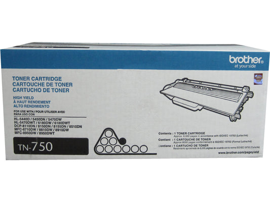 BROTHER TN-750 Black High Yield Toner 8k