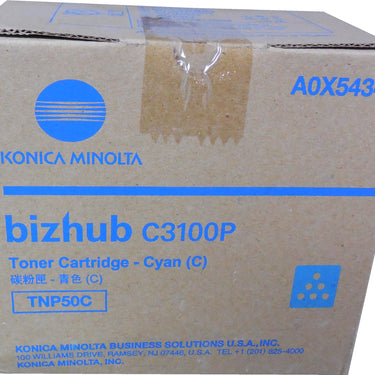 KONICA MINOLTA A0X5434 (TNP50C) Cyan Toner Cartridge