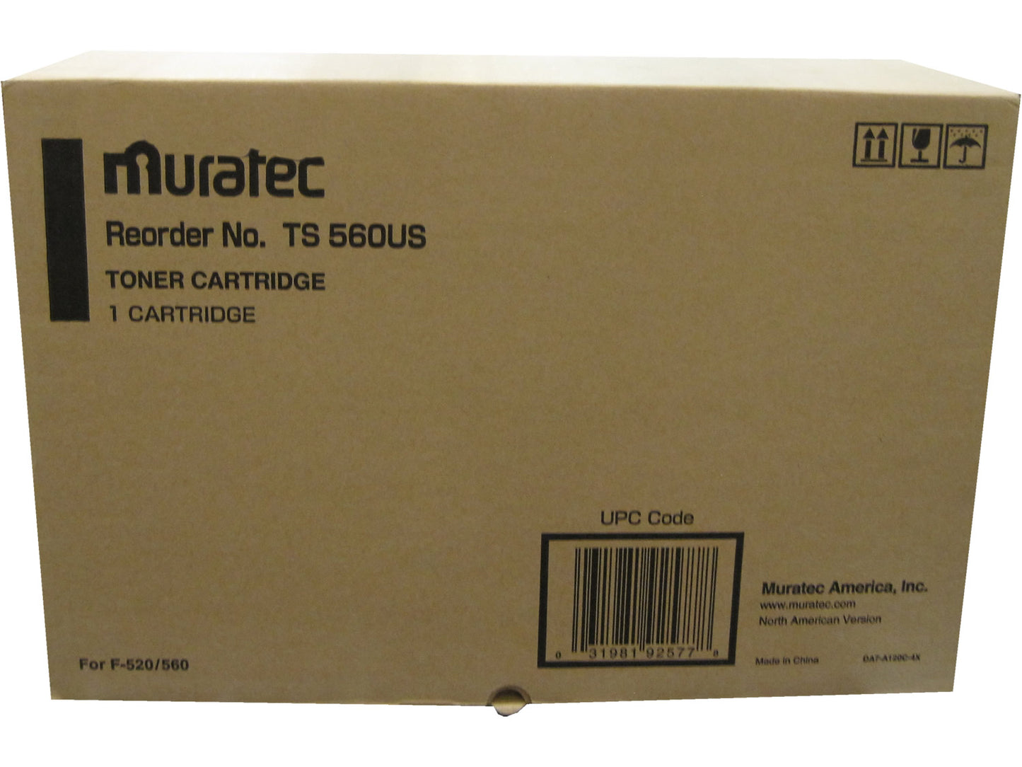 MURATEC TS-560US Black Toner 15k