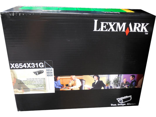 LEXMARK X654X31G Black Extra High Yield Toner 36k