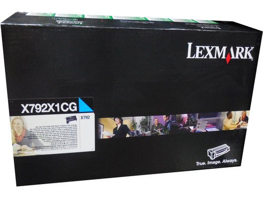 LEXMARK X792X1CG Cyan Extra High Yield Toner 20k