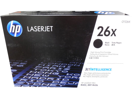 HP CF226X (26X) High Yield Black Toner Cartridge
