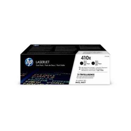 HP CF410XD (410X) Black Dual Pack Toner Cartridges