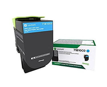 LEXMARK 71B10C0 Cyan Toner Cartridge