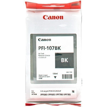 CANON PFI-107BK (6705B001) Black Ink Tank