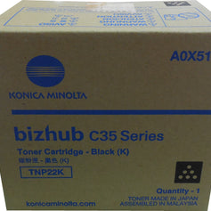 KONICA MINOLTA TNP-22K (A0X5132) Black Toner 5.2k