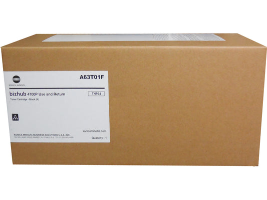 KONICA MINOLTA TNP-34 (A63T01F) Black Toner Cartridge