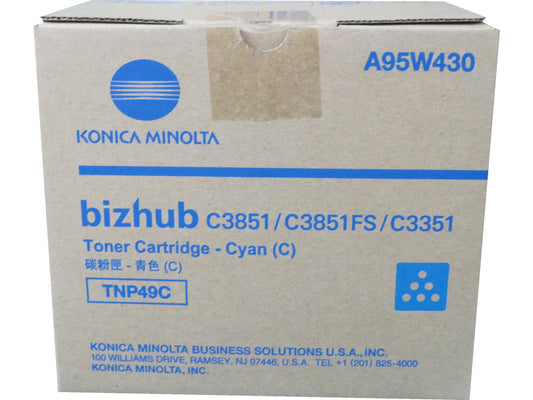 KONICA MINOLTA TNP-49C (A95W430) Cyan Toner Cartridge