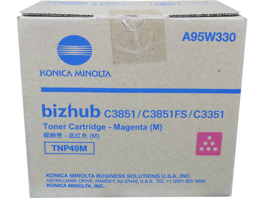 KONICA MINOLTA TNP-49M (A95W330) Magenta Toner Cartridge