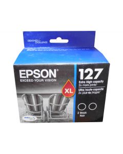 EPSON T127120-D2 (127) Black Extra High Yield Ink 2-Pack