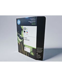 HP L0R44BN (63XL) High Yield Black and Tri-Color Combo Pack