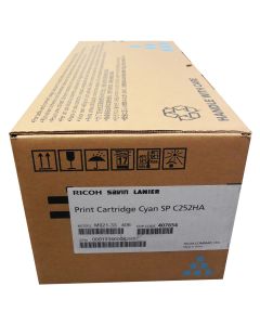 RICOH 407654 Cyan Toner Cartridge SP C252HA