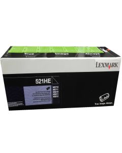 LEXMARK 52D1H0E (521HE) Black High Yield Toner 25k