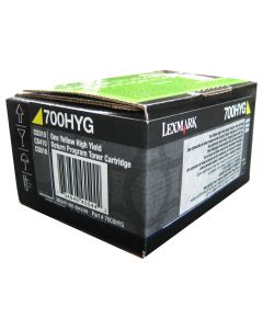 LEXMARK 70C0HYG (700HYG) Yellow High Yield Return Program Toner Cartridge