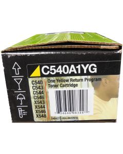 LEXMARK C540A1YG Yellow Toner 1k