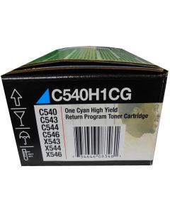 LEXMARK C540H1CG Cyan High Yield Toner 2k