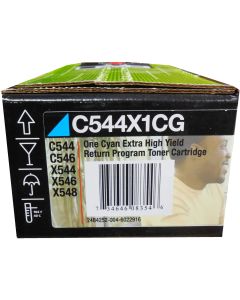 LEXMARK C544X1CG Cyan Extra High Yield Toner 4k