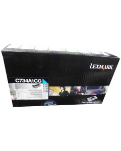 LEXMARK C734A1CG Cyan Toner 6k