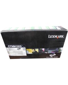 LEXMARK C736H1KG Black High Yield Toner 12k