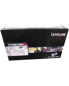 LEXMARK C736H1MG Magenta High Yield Toner 10k