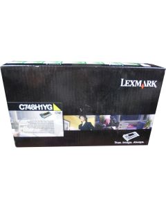 LEXMARK C748H1YG Yellow High Yield Toner 10k