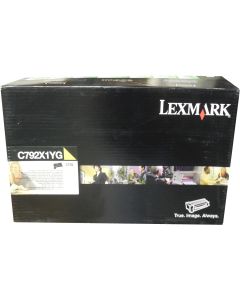 LEXMARK C792X1YG Yellow Extra High Yield Toner 20k