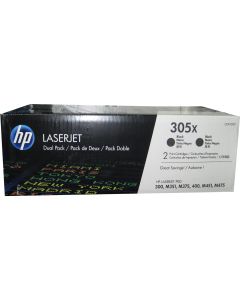 HP CE410XD (305X) Dual Pack Black High Yield Toner Cartridges