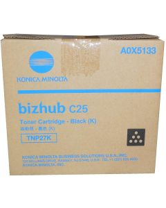 KONICA MINOLTA TNP27K (A0X5133) Black Toner Cartridge