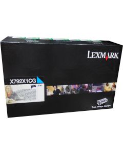 LEXMARK X792X1CG Cyan Extra High Yield Toner 20k