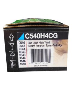 LEXMARK C540H4CG Cyan High Yield Toner 2k