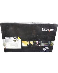 LEXMARK C736H2YG Yellow High Yield Toner 10k