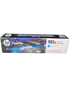 HP L0R09A (981X) Cyan PageWide High Yield Ink Cartridge